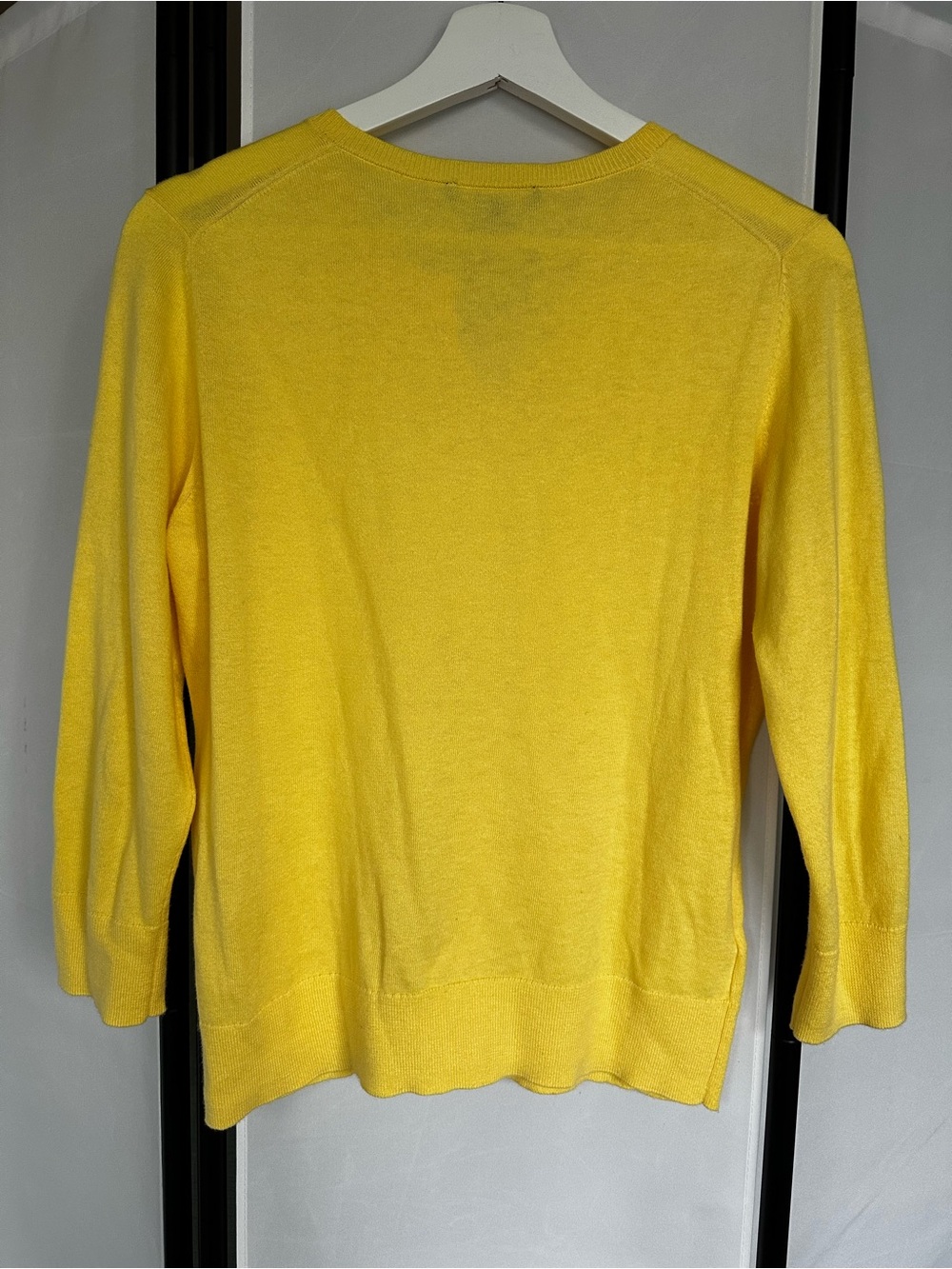 Ann Taylor Sunny Yellow Button-Up Cardigan - Picture 2 of 6